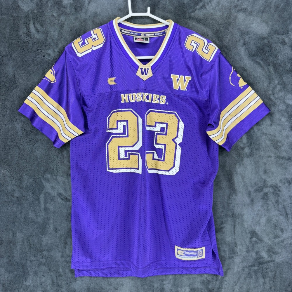 Colosseum Washington Huskies Jersey Youth XL 20‎ Purple Gold Mesh NCAA #23